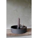 Storefactory  Kerzenhalter 'Storm' dunkelgrau 10 cm