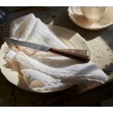 Stoffserviette Deckchen aus Leinen ecru 45x45 cm