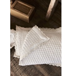 Handtuch Waffelpiqué weiß 30x50 cm
