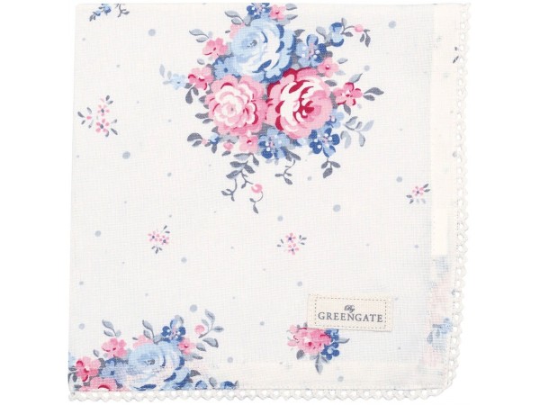 GreenGate Stoffserviette mit Spitze Emely white