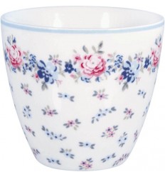 GreenGate Latte Cup Becher Laura petit white