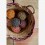 Madam Stoltz Seegras Korb natur fuchsia