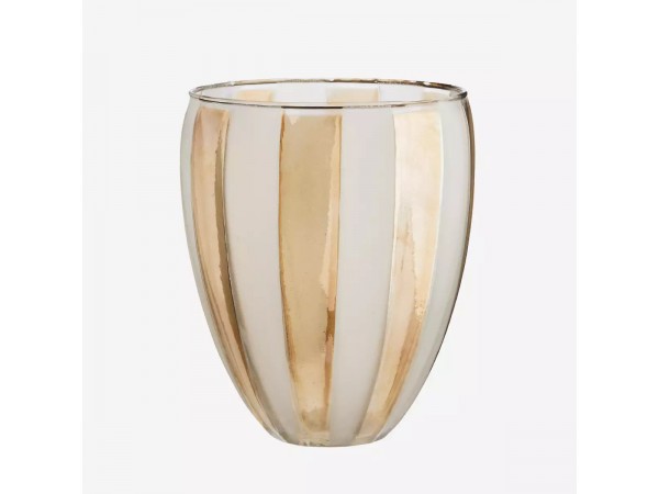 Madam Stoltz Vase mit Streifen