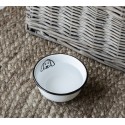 Ib Laursen Hunde-Napf weiß klein Vintage