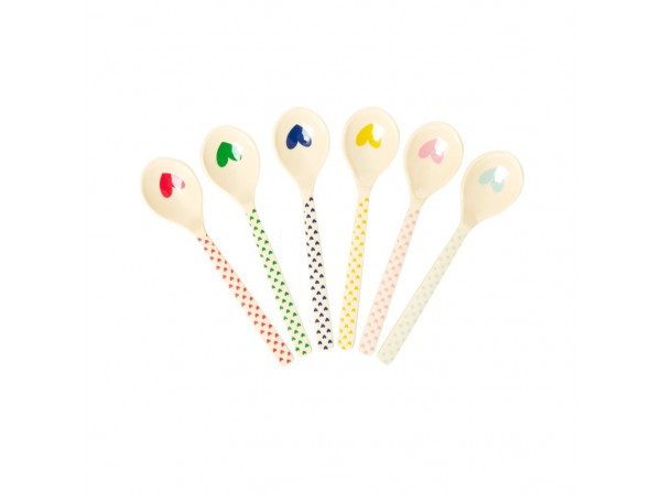Rice 6er-Set Teelöffel 'Favourite Hearts'