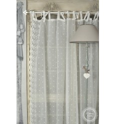 Gardinenschal 'Vintage' creme 200 x 250 cm