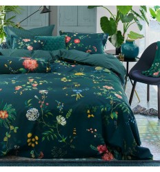 PIP Studio Bettwäsche Fleur Grandeur dunkelblau 135x200+80x80cm