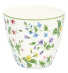 GreenGate Latte Cup Becher Karolina white