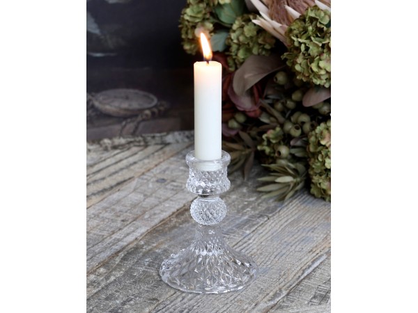 Chic Antique Kerzenständer mit  Diamantenschliff