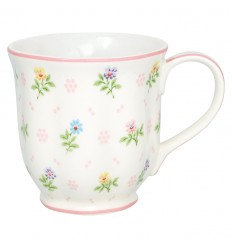 Greengate Becher mit Henkel Tasse Cilja white