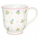 Greengate Becher mit Henkel Tasse Cilja white