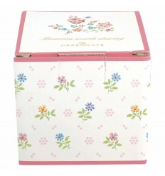 GreenGate Geschenkbox Giftbox klein 'Columbine' white Blumen
