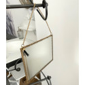Madam Stoltz Wandspiegel mit Kette/B-Ware