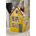 Ib Laursen Teelichthalter Haus 'Nyhavn' gelb /B-Ware