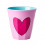Rice Becher mit Herz pink 250 ml