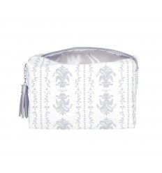Kosmetiktasche 'Courtisanes' grau 18x11 cm