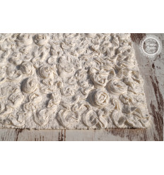 Badteppich mit Rosenmuster 60x60 puderpeach /B-Ware