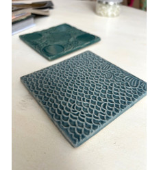 Deko Fliesen 2er Set turkisgrün