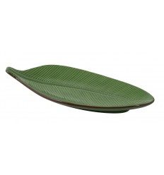 Tablett Schale in Ficus-Blattform
